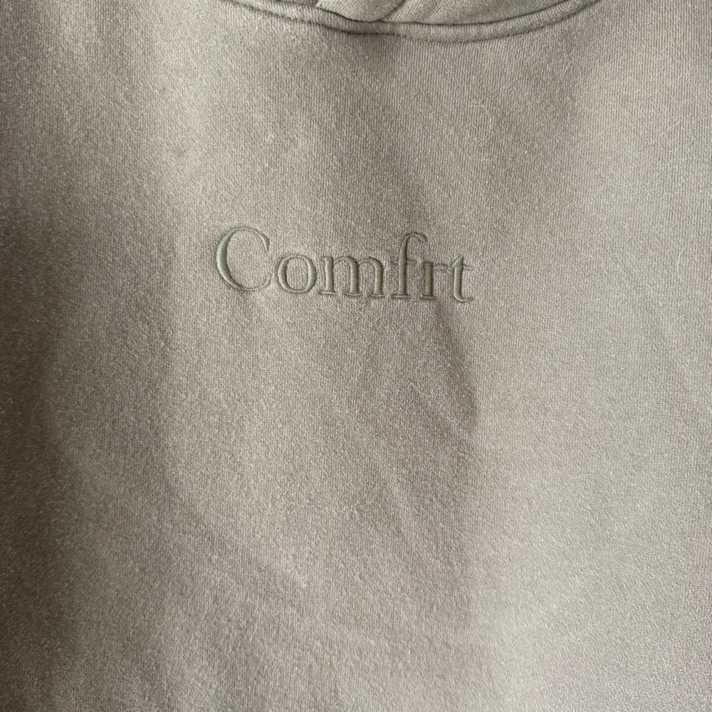 Comfrt Olive Green Hoodie - Picture 2 of 3